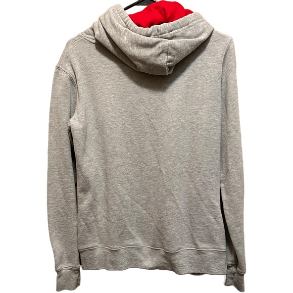 Ohio State Buckeyes, Scarlet & Gray, Gray Hoodie Sweatshirt Sz Large Kids 14/16 - Picture 2 of 3